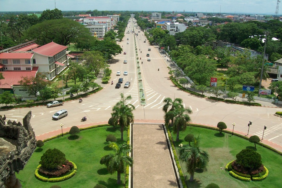 cảnh quan Viêng Chăn Lào