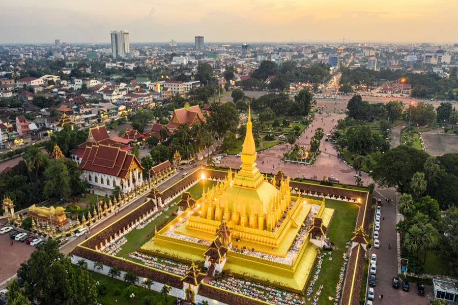 toàn cảnh thủ đô Viêng Chăn Lào