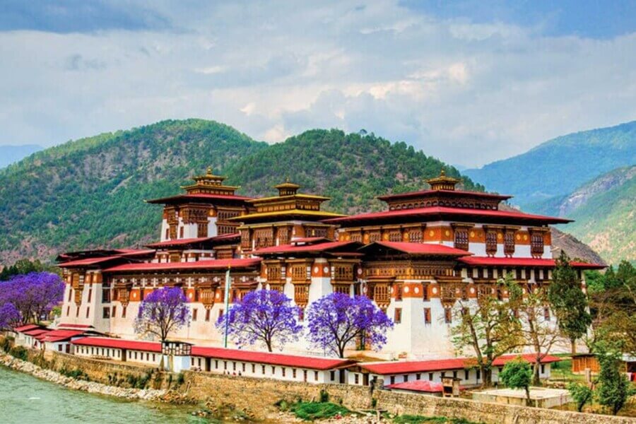 Công Trình Kiến Trúc Bhutan Đền Punakha Dzong