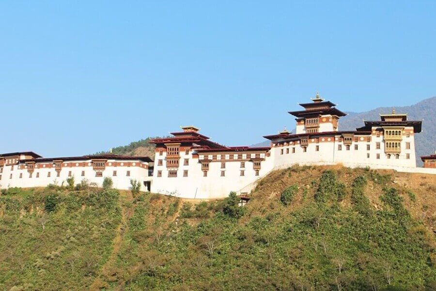 Công Trình Kiến Trúc Bhutan Đền Trong Wangdue Phodrang Dzong