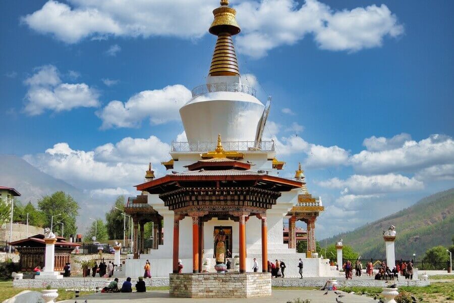 Địa Điểm Check-In Bhutan Tháp Memorial Chorten