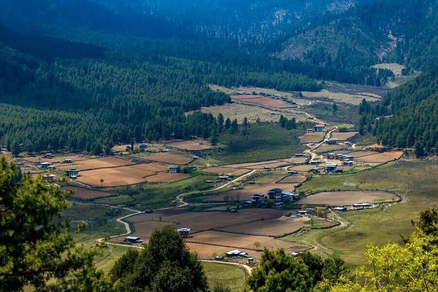 Địa Điểm Check-In Bhutan Thung lũng Phobjikha