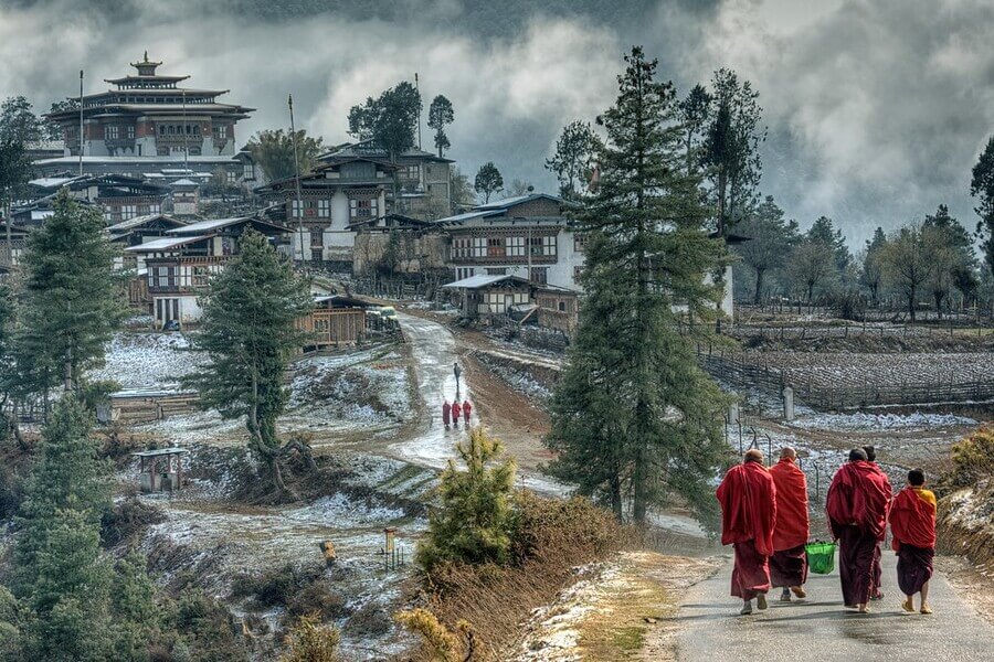 Địa Điểm Check-In Bhutan Tu viện Gangteng