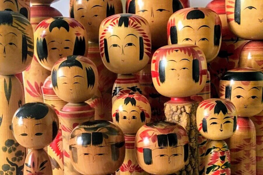 Quà Tặng Nhật Bản Búp bê gỗ Kokeshi