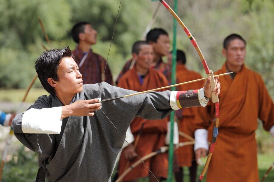 Trò Chơi Truyền Thống Bhutan Bắn cung