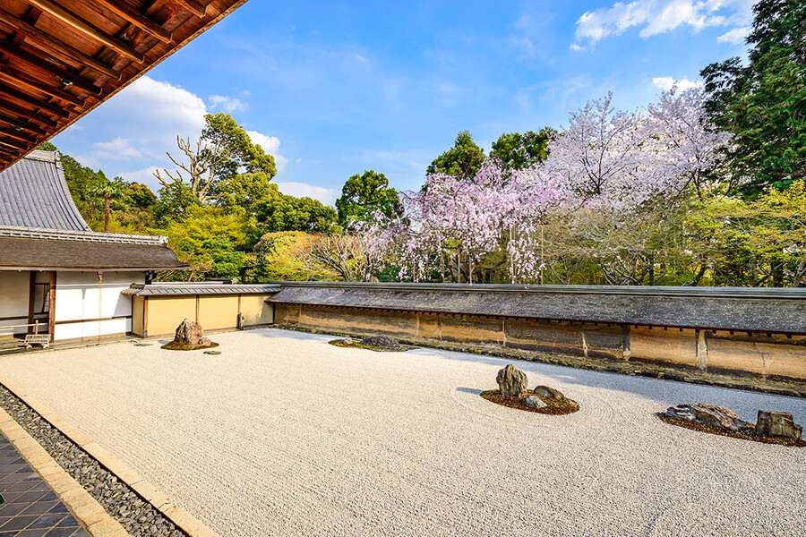 Địa Điểm Check-In Tại Nhật Bản - Kyoto - Khu vườn Ryoanji